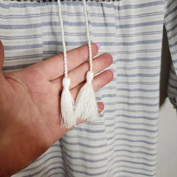 NWT J. Crew Embroidered Stripe Tunic. Women's size XXS - Picture 4 of 13